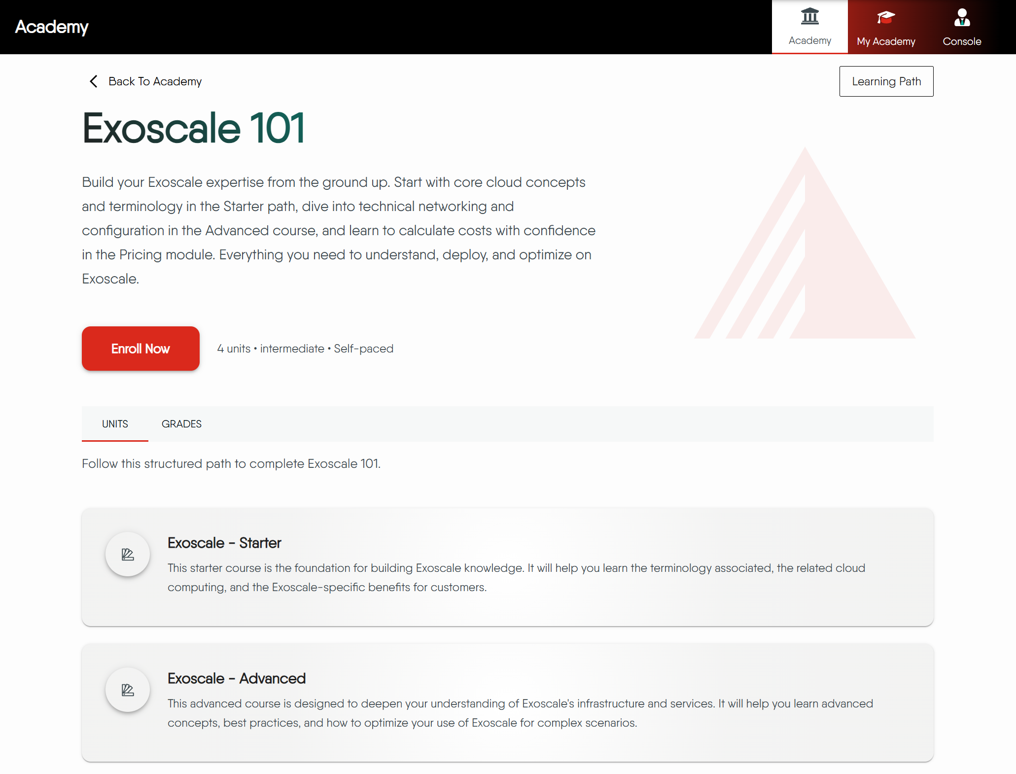 Learning Path Detail Page